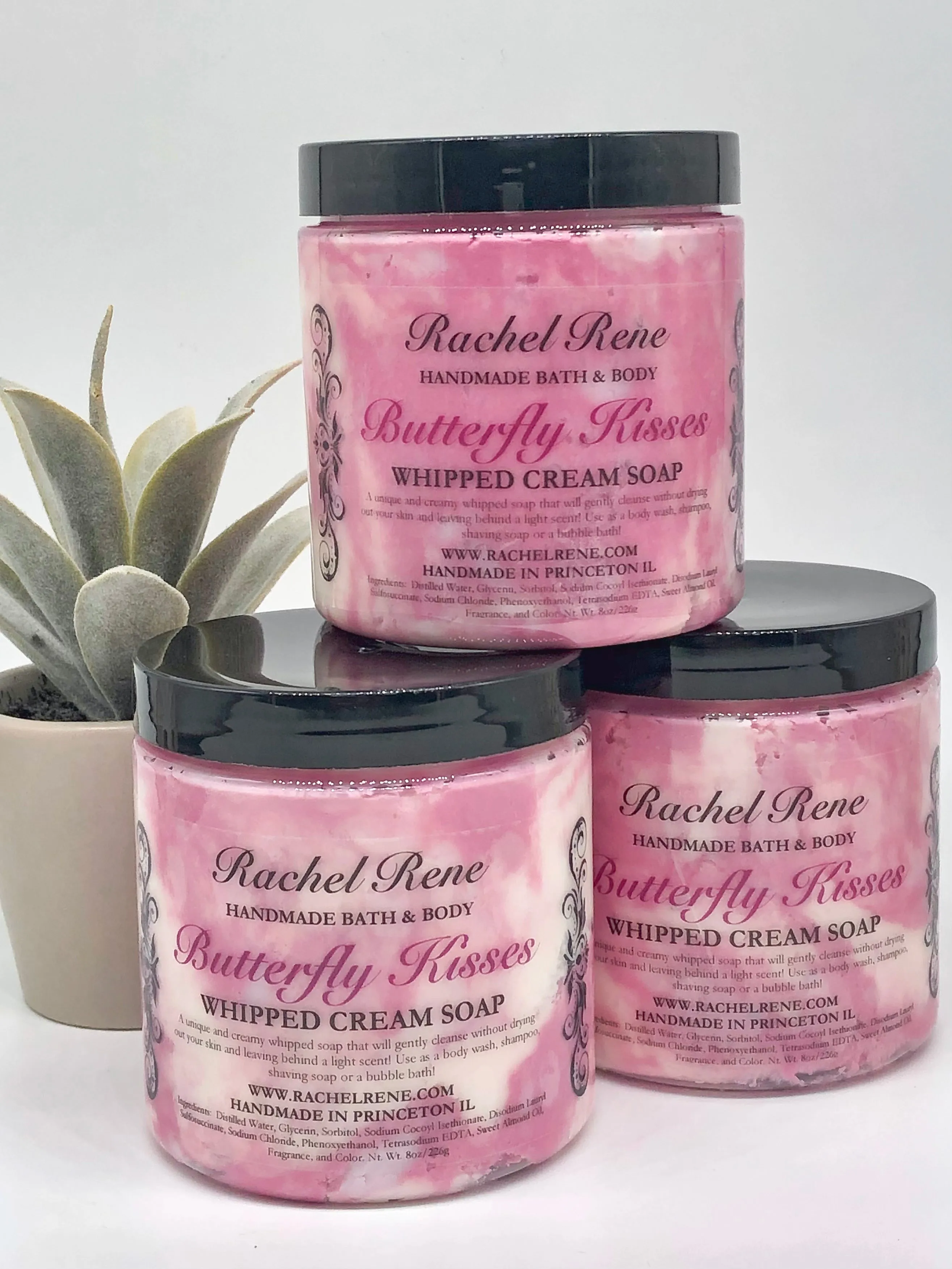 Butterfly Kisses Whipped Cream Soap
