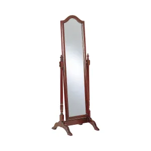 Cabot Wood Adjustable Full Length Cheval Mirror Merlot