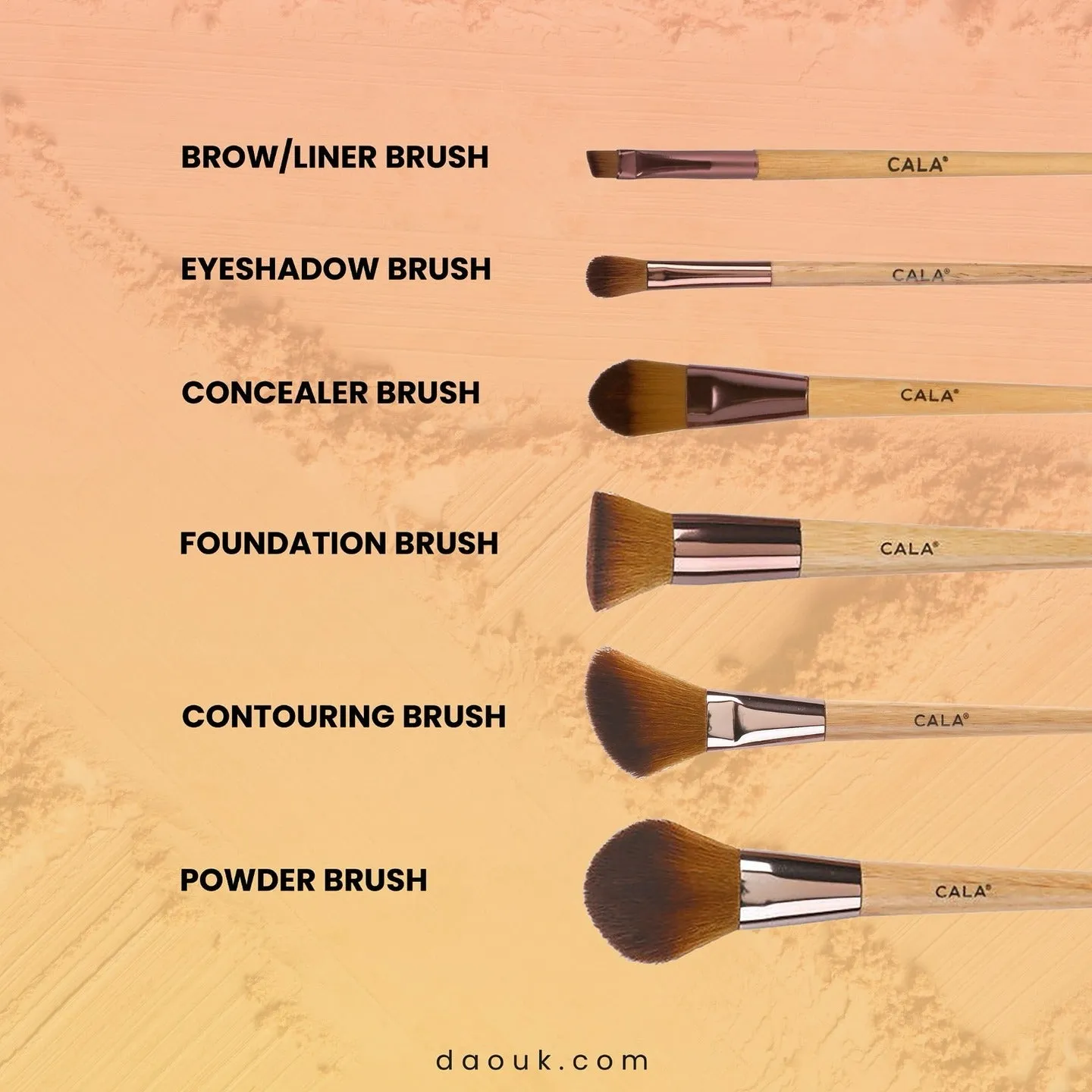 CALA BAMBOO DYNAMICS: FACE & EYES (7PCS)
