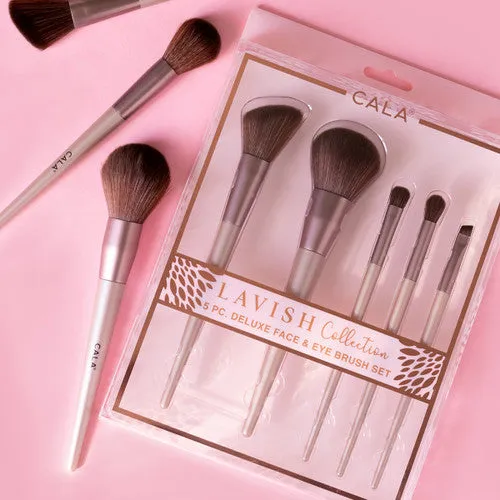 CALA LAVISH COLLECTION FACE & EYE BRUSH SET 5PCS