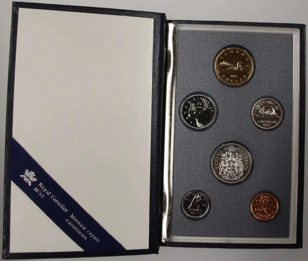 Canada Base Metal 1991 Set BU, 6-coins