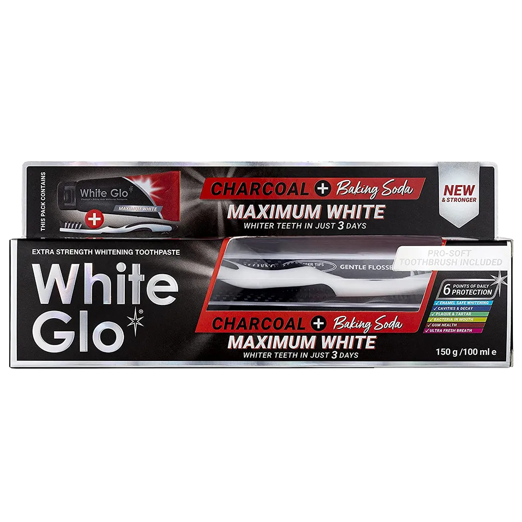 Charcoal   Baking Soda Maximum White Toothpaste 150g