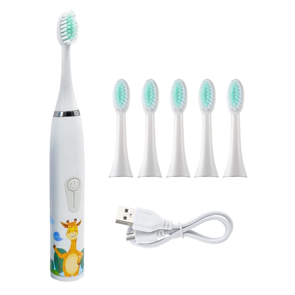 Children's Electric Soft Bristled Cartoon Toothbrush