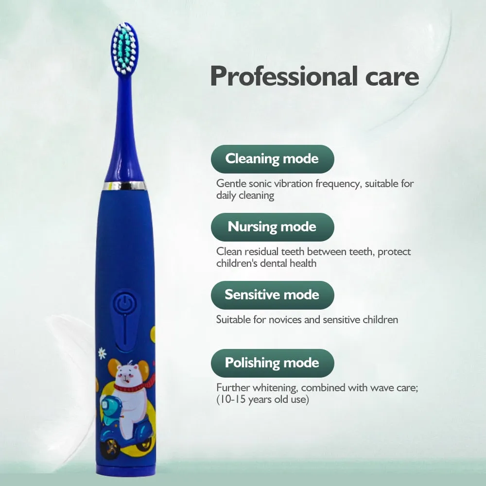 Children's Electric Soft Bristled Cartoon Toothbrush