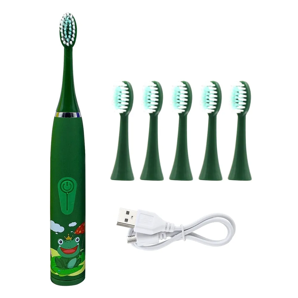 Children's Electric Soft Bristled Cartoon Toothbrush
