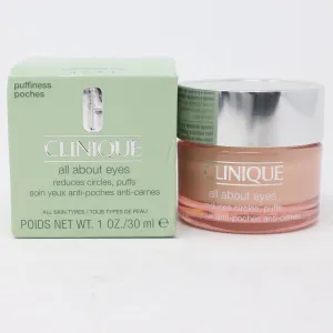 Clinique All About Eyes Reduces Circles, Puff  1.0oz/30ml New With Box