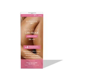 Cold Wax Strips Bikini & Underarms, For Sensitive Skin (24 Strips   4 Wipes)