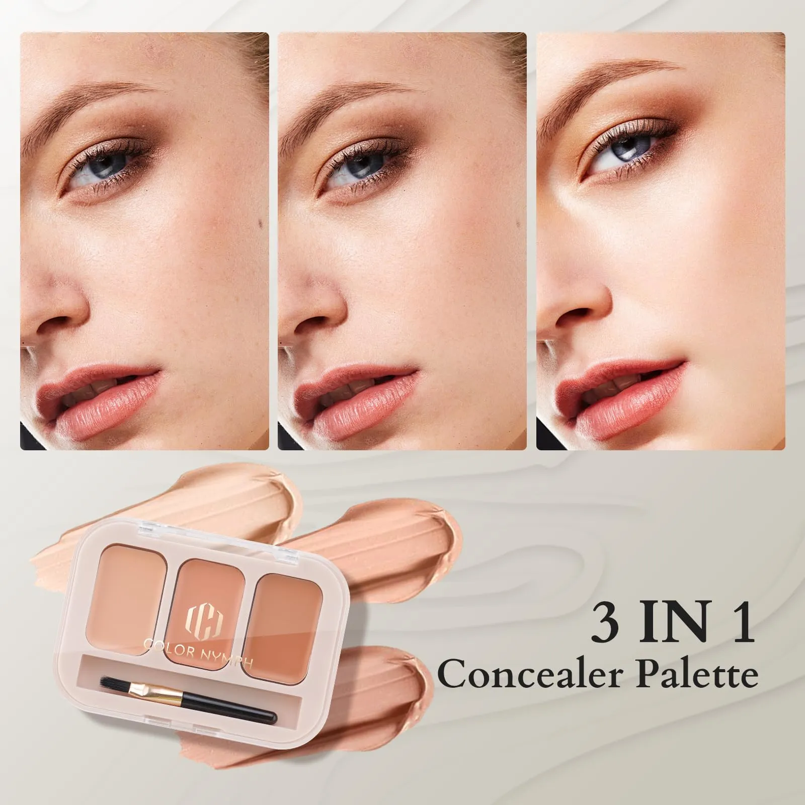 Color Nymph Beginners Makeup Kit for Teens Girls with Cosmetic Bag, Girls Makeup Kit For Women included 9 Color Eyeshadow Palette Concealer Liquid Blush Eyeliner Lipgloss