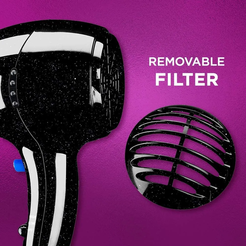 Conair 256X Ionic 1875-Watt Turbo Styler Black/Chrome Ionic conditioning minimizes static electricity in your hair, making it silky and shiny without overheating it. - 256N