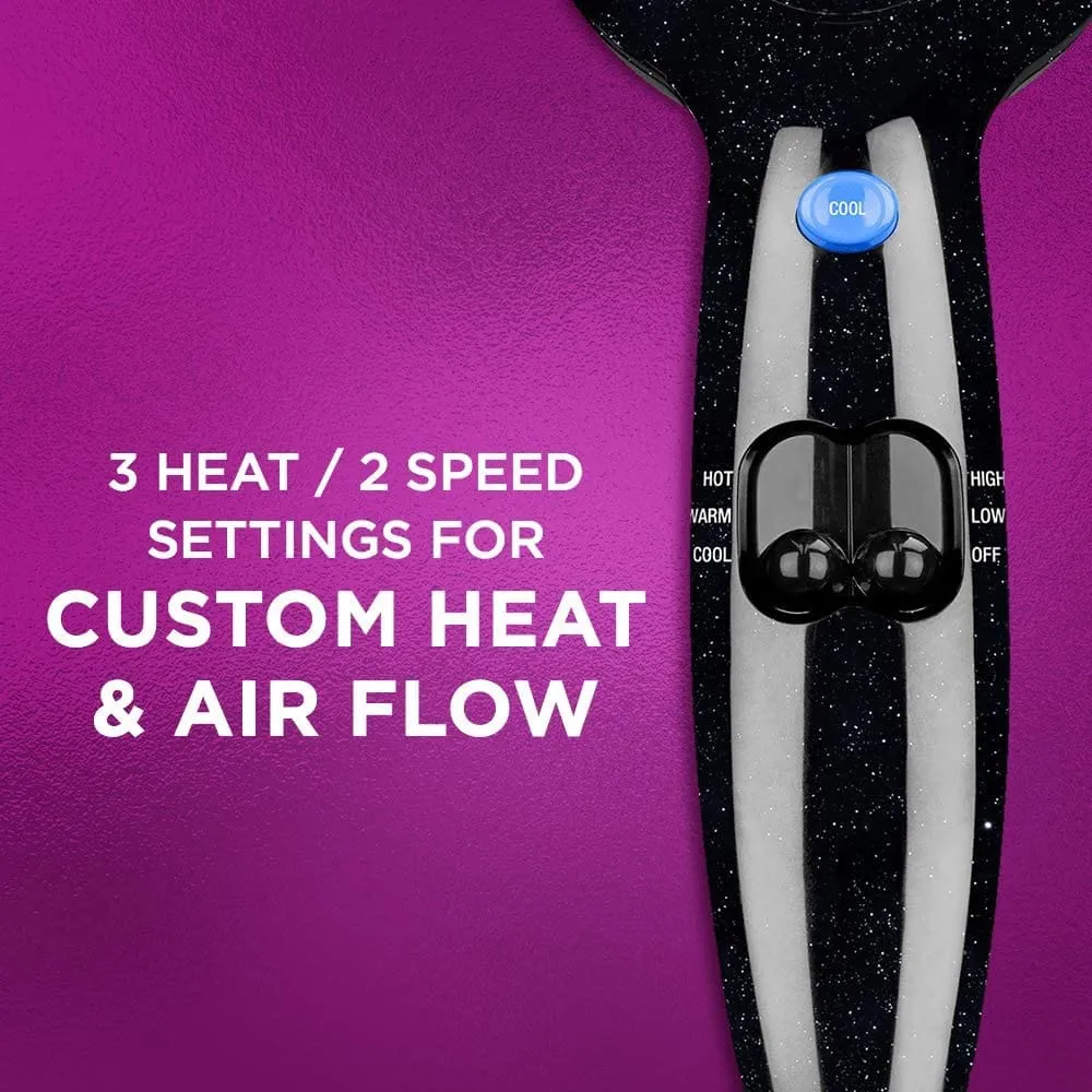 Conair 256X Ionic 1875-Watt Turbo Styler Black/Chrome Ionic conditioning minimizes static electricity in your hair, making it silky and shiny without overheating it. - 256N