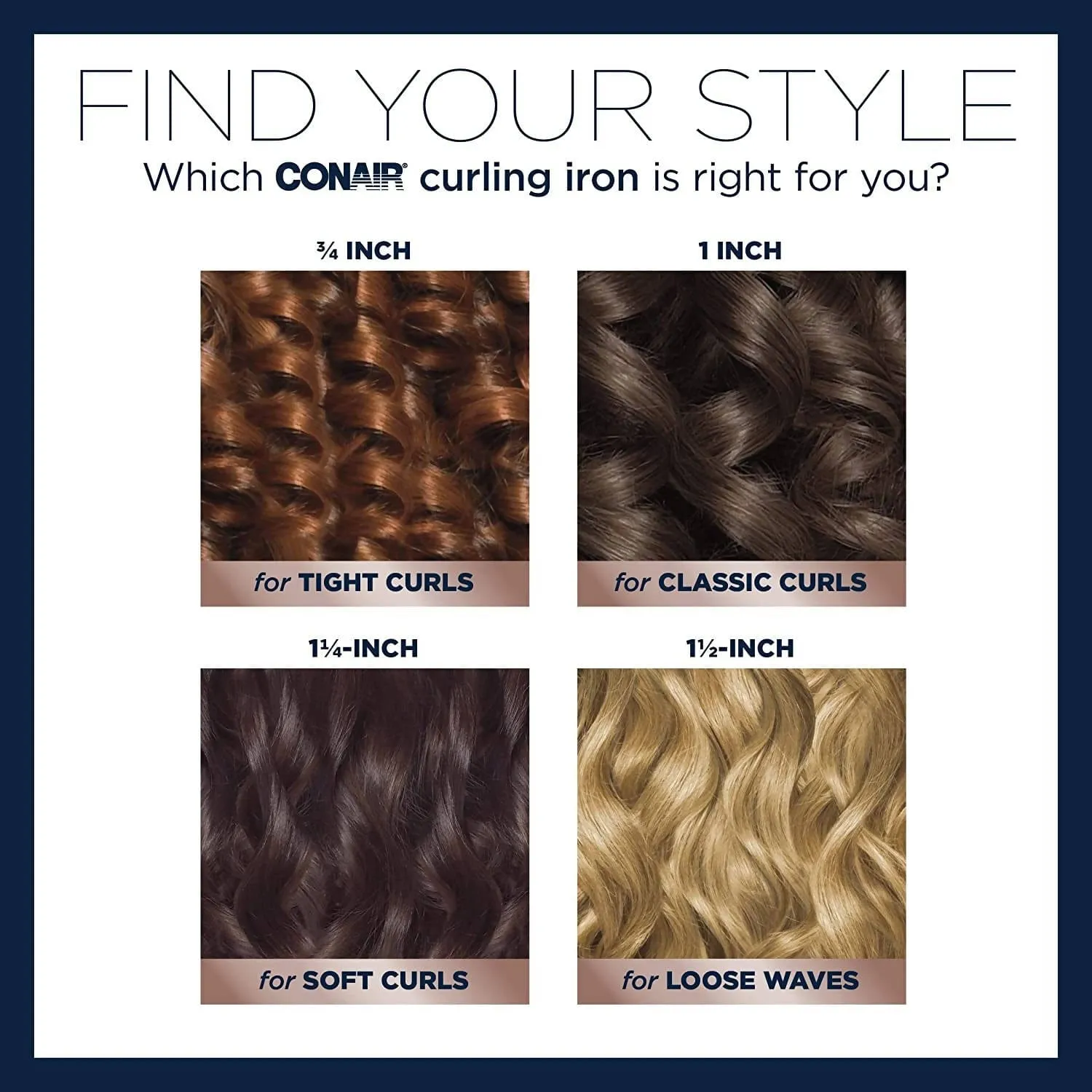 Conair Double Ceramic 3/4 inch Curling Iron (White/Rose Gold) has a higher ceramic content to deliver even heat, fast styling and long-lasting curls - C-CD700GN
