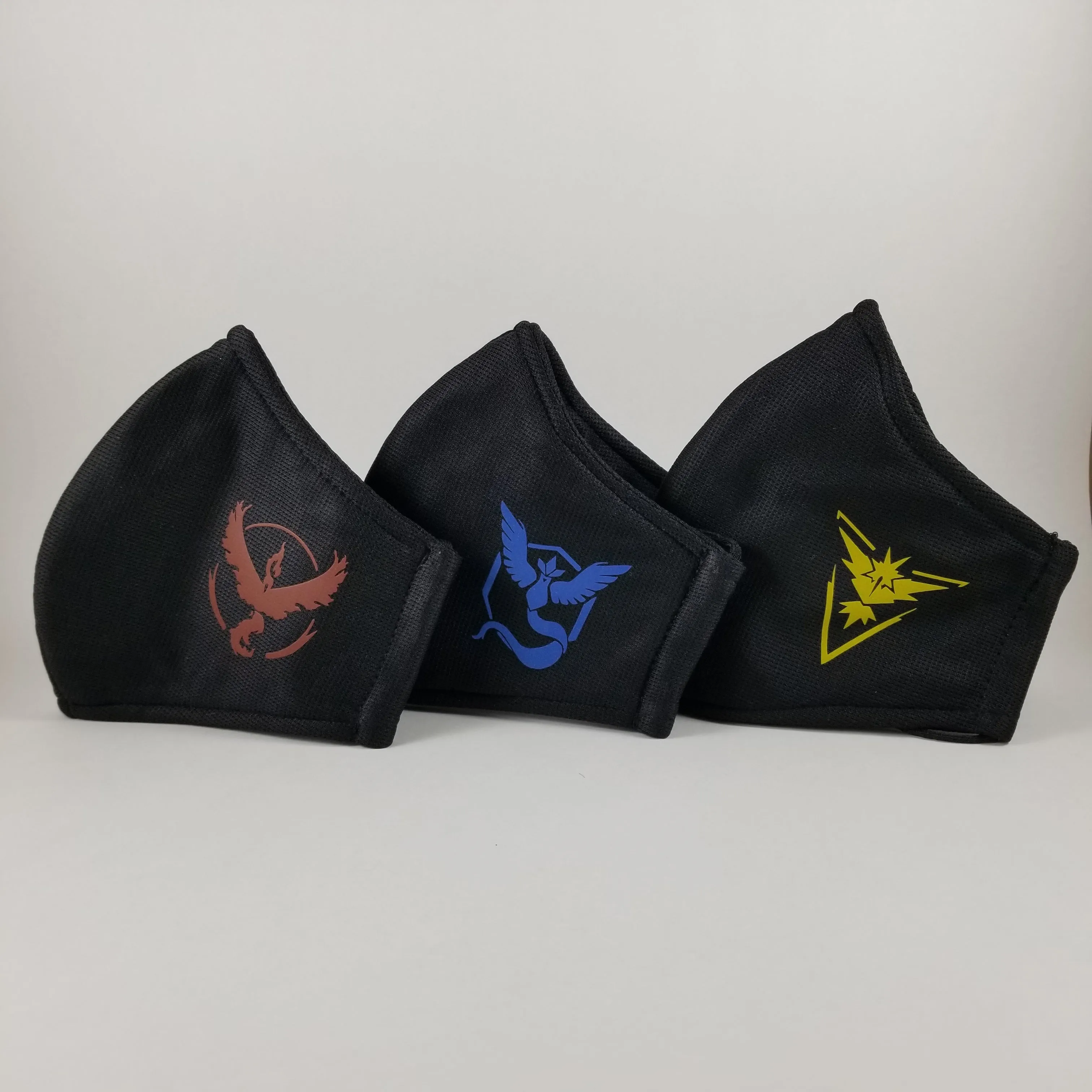 Custom Mask Pokemon Go Reflective Team Masks, Team Instinct, Team Mystic and Team Valor