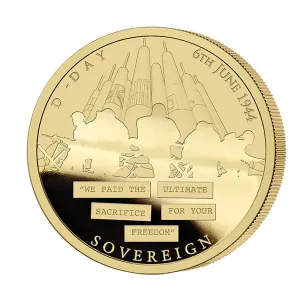 D-Day 75th Anniversary Set of 4 Proof Full Sovereigns Limited Edition D-Day 75th Anniversary Set of 4 Proof Full Sovereigns Limited Edition