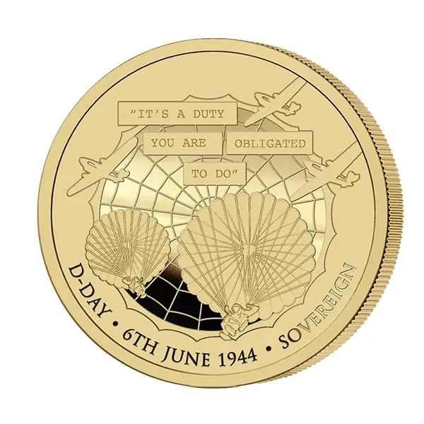 D-Day 75th Anniversary Set of 4 Proof Full Sovereigns Limited Edition