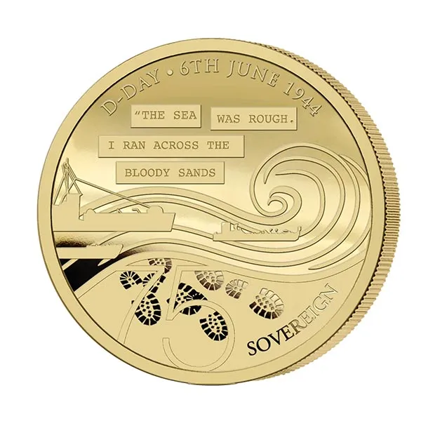 D-Day 75th Anniversary Set of 4 Proof Full Sovereigns Limited Edition