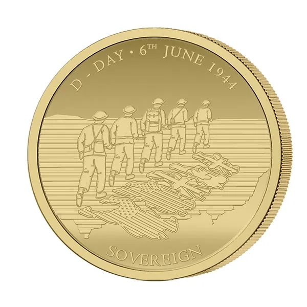 D-Day 75th Anniversary Set of 4 Proof Full Sovereigns Limited Edition