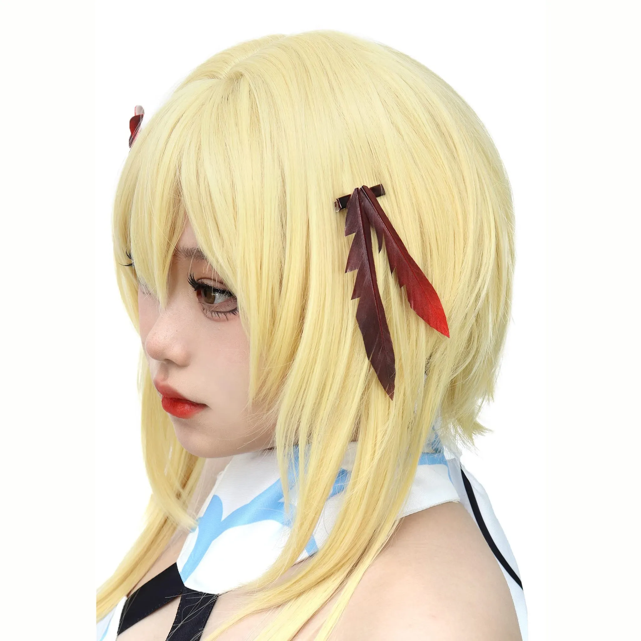 DAZCOS Women Traveler Lumine Wig for Cosplay Costume