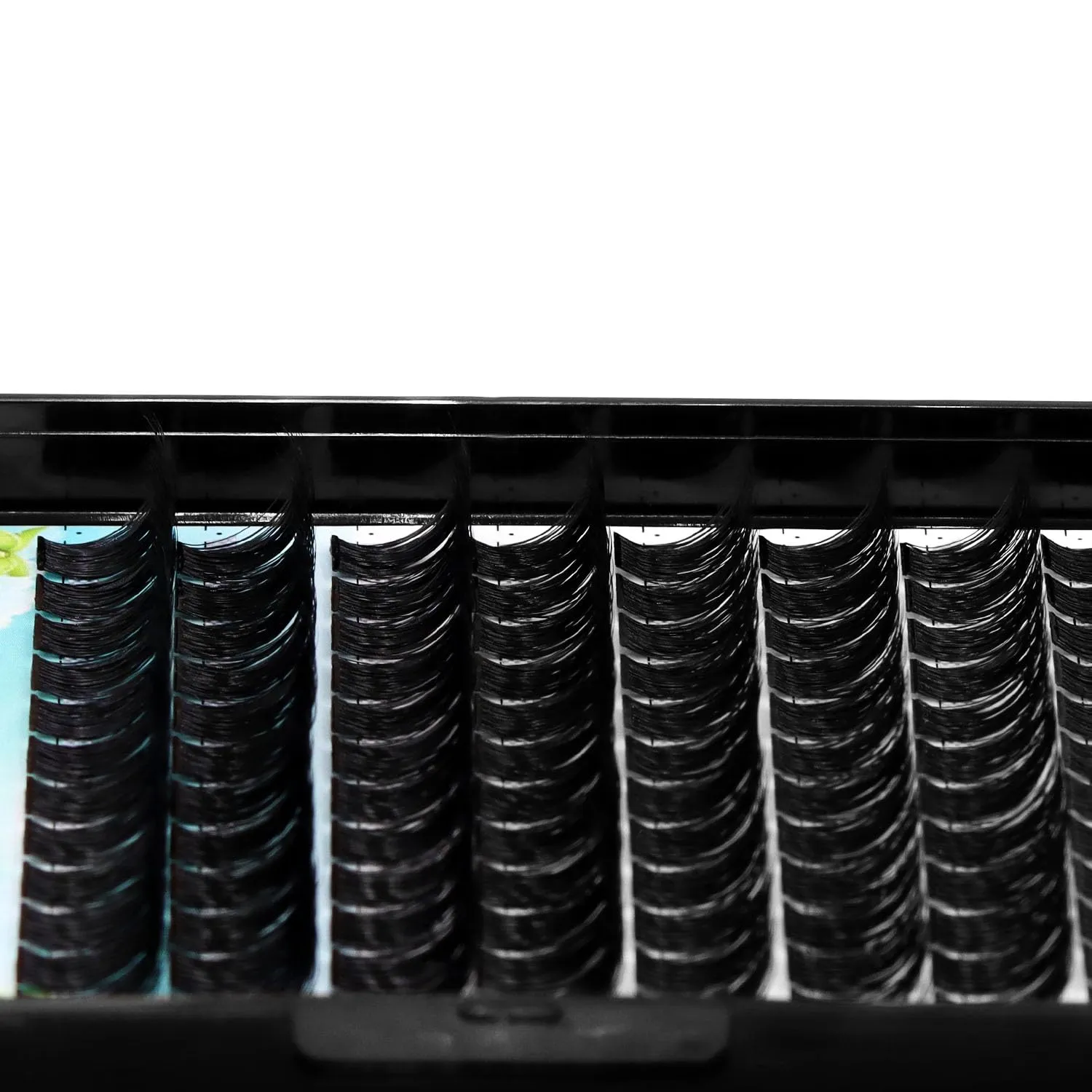 Dedila Large Tray -Wide Stem Mixed 10-12-14-16mm/12-14-16mm/14-16-18mm Cluster Eyelashes Home DIY Lashes Extensions D Curl Thickness 0.07mm Individual False Eyelashes (mixed 12-14-16mm)