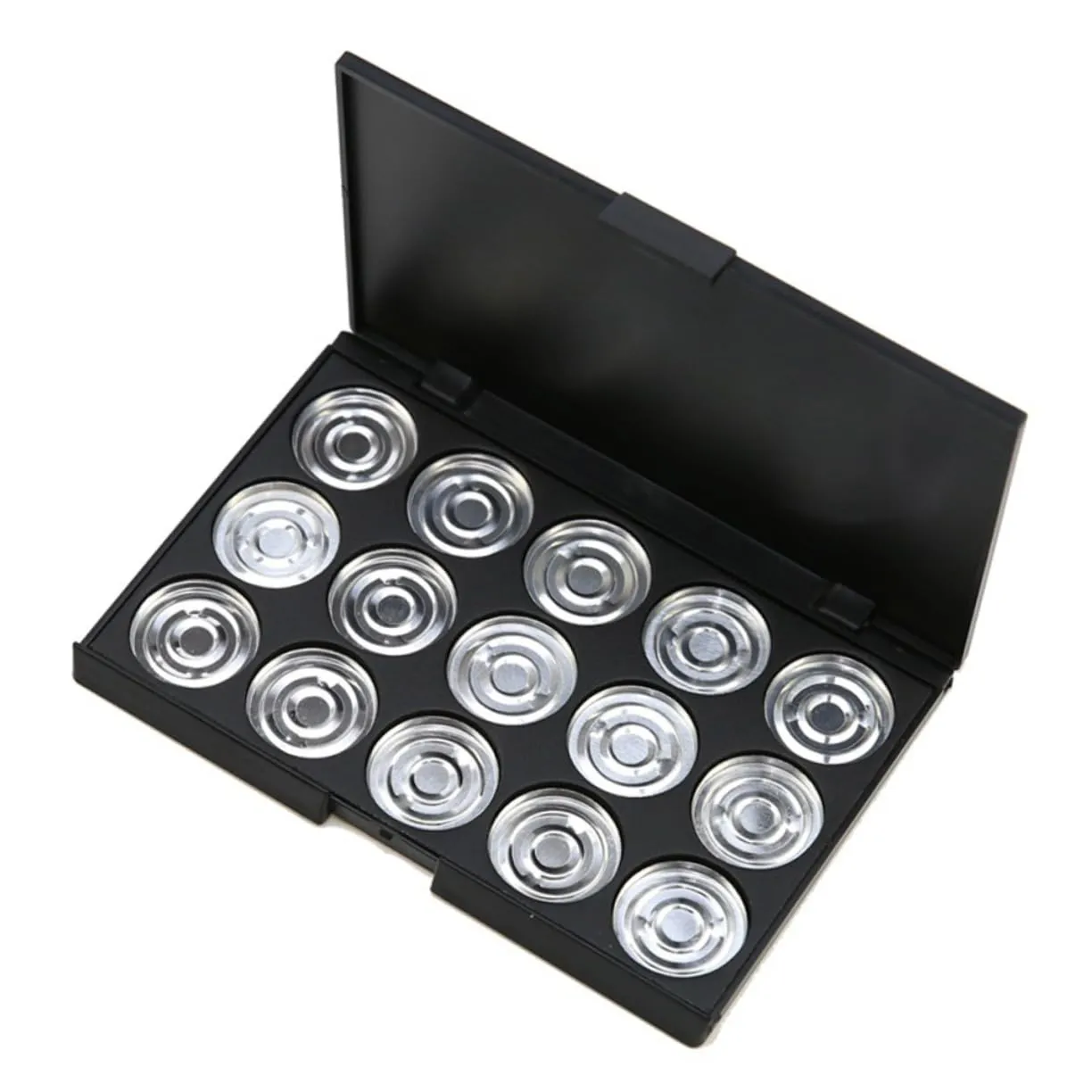Didiseaon 3pcs Empty Cosmetic Case Round Eyeshadow Organizer Diameter for Blush Powder Foundation Portable for Clean Tidy Storage