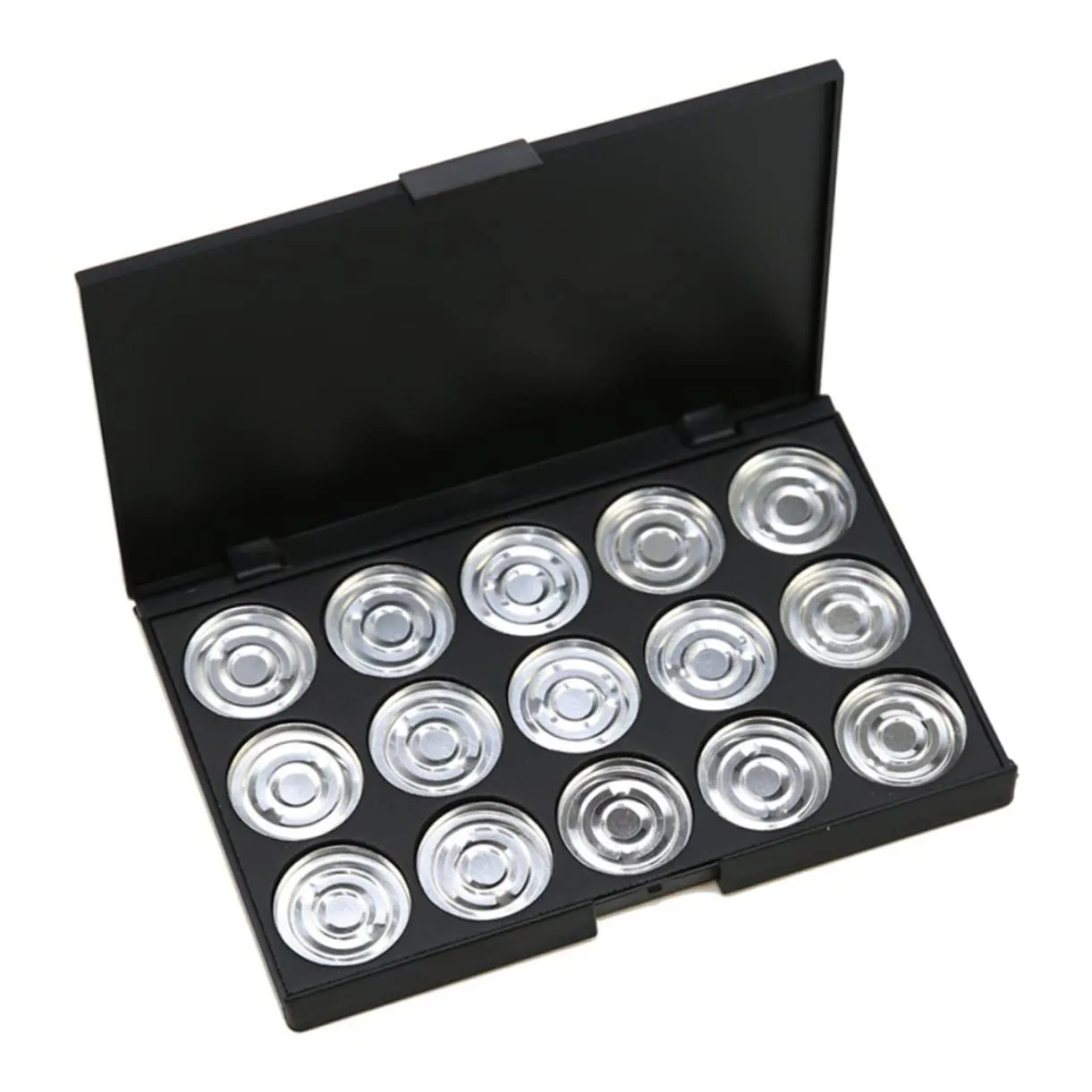 Didiseaon 3pcs Empty Cosmetic Case Round Eyeshadow Organizer Diameter for Blush Powder Foundation Portable for Clean Tidy Storage