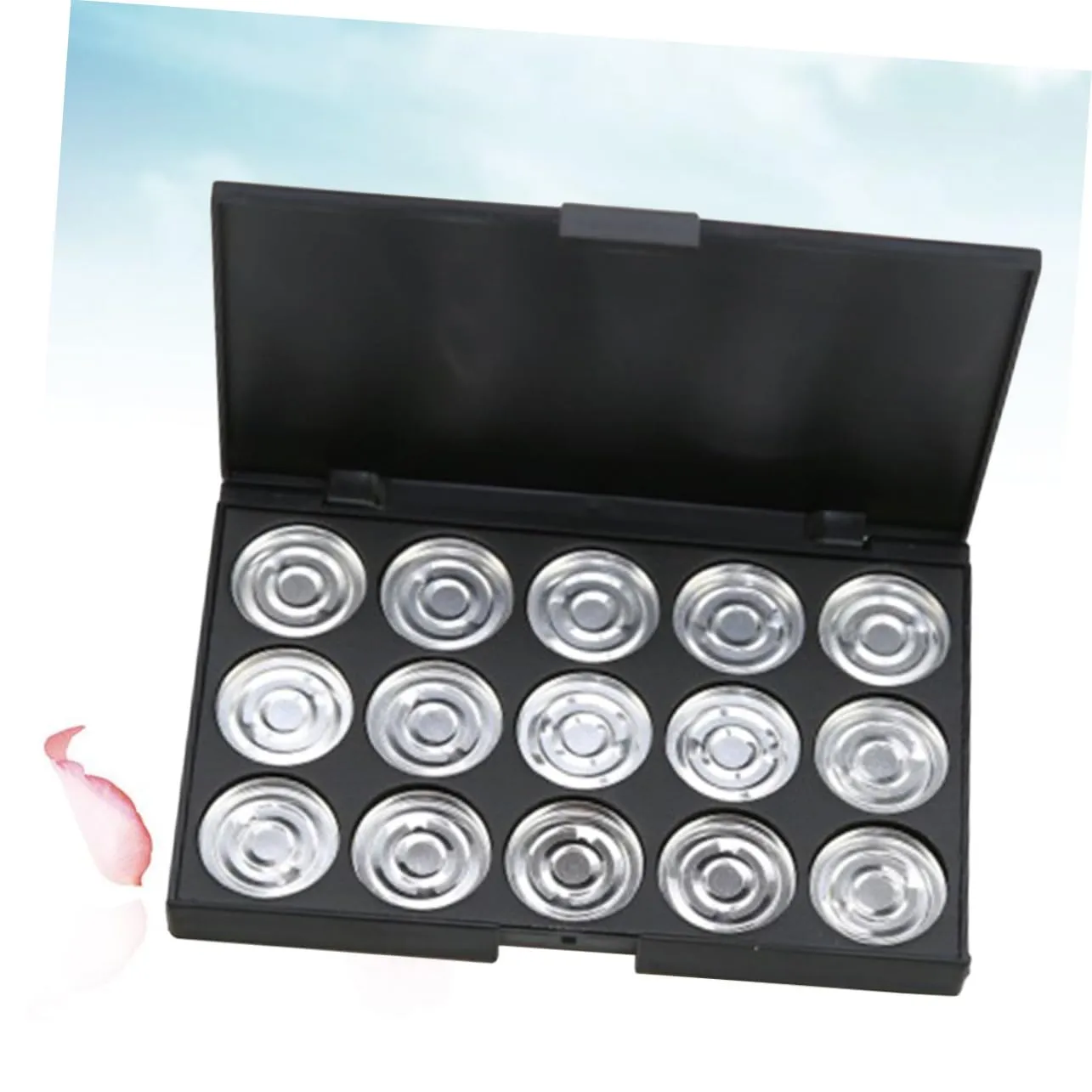 Didiseaon 3pcs Empty Cosmetic Case Round Eyeshadow Organizer Diameter for Blush Powder Foundation Portable for Clean Tidy Storage