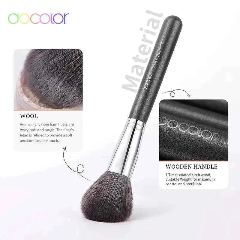Docolor 25Pcs Makeup Brushes Set Professional Natural Hair Foundation Powder Blush Eyeshadow Face Blending Make up Brushes