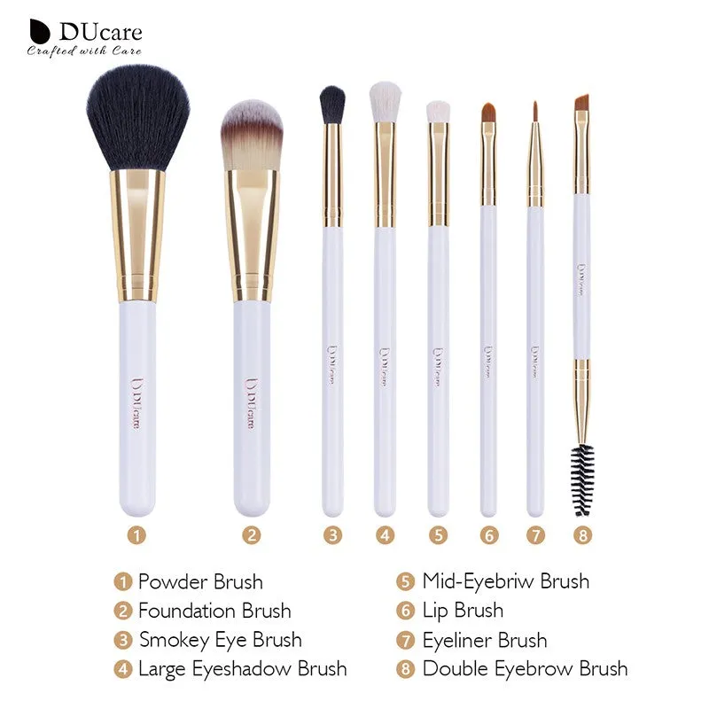 DUcare 8pcs classic makeup brushes set
