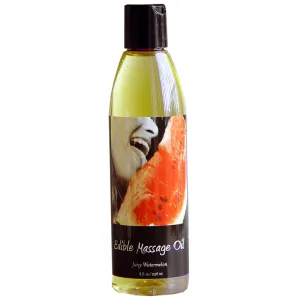 Earthly Body Edible Massage Oil Juicy Watermelon 8oz