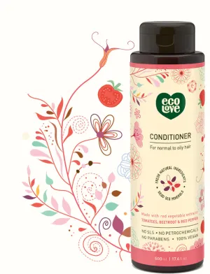 ECOLOVE - Red Collection Conditioner for Normal to Oily Hair - 17.6 fl. oz. (500 ml)