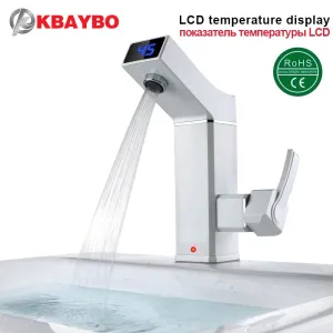 Electric Faucet 2016 New LCD electric water heater electric hot water tap Intelligent Digital Kitchen Instant Hot Water 3000W