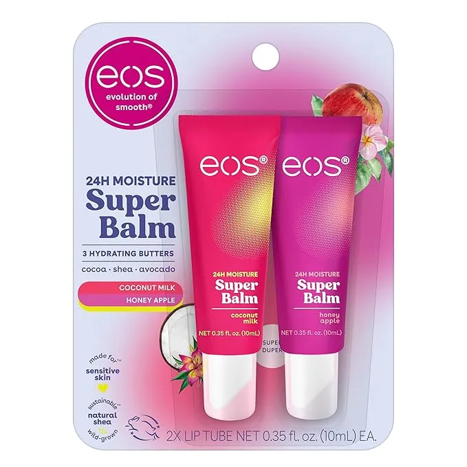 eos 24H Moisture Super Balm- Coconut Milk & Honey Apple