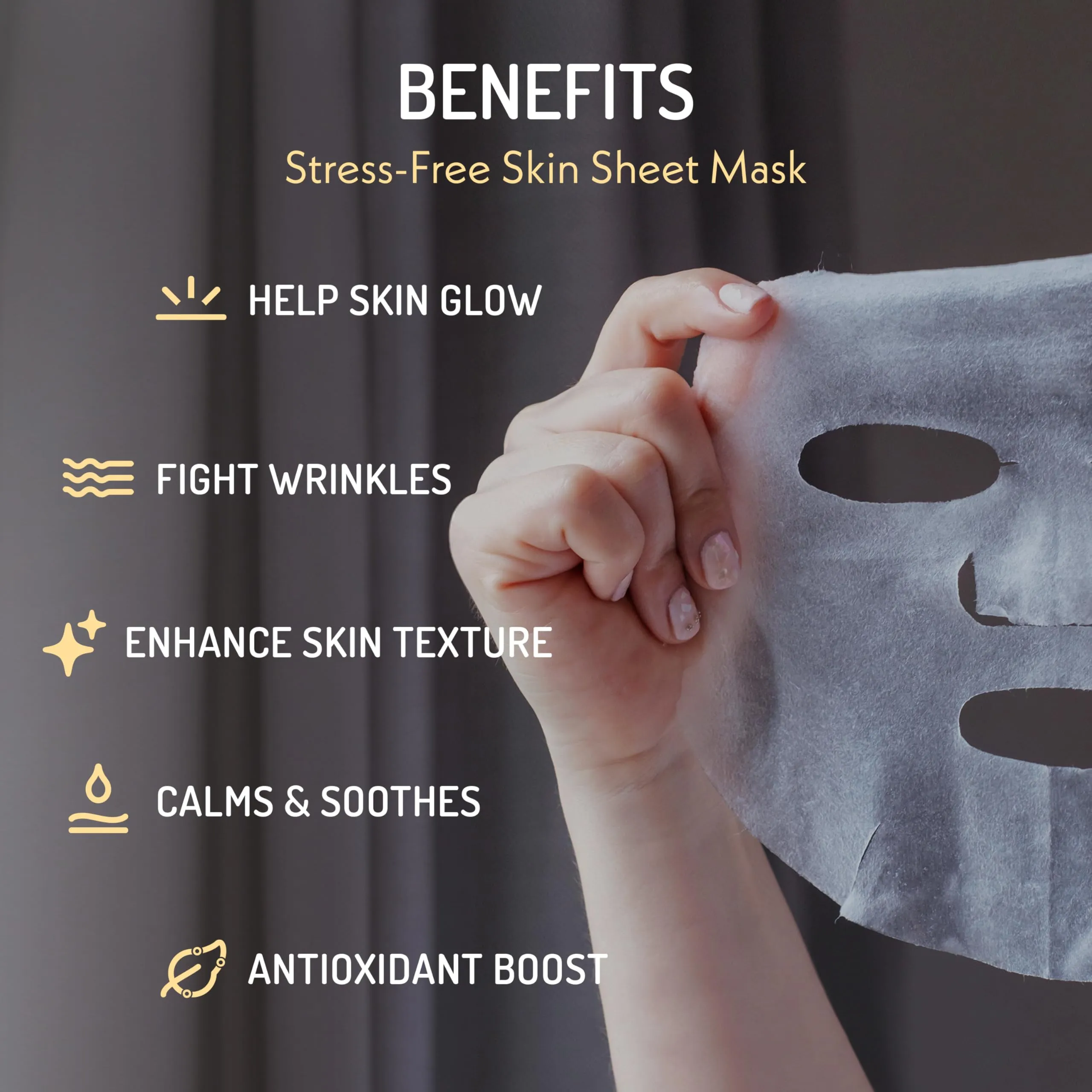 Eve Hansen Sheet Masks Set | Collagen and Hydrating Face Mask Sheet with Hyaluronic Acid, Red Wine Extract | 10x