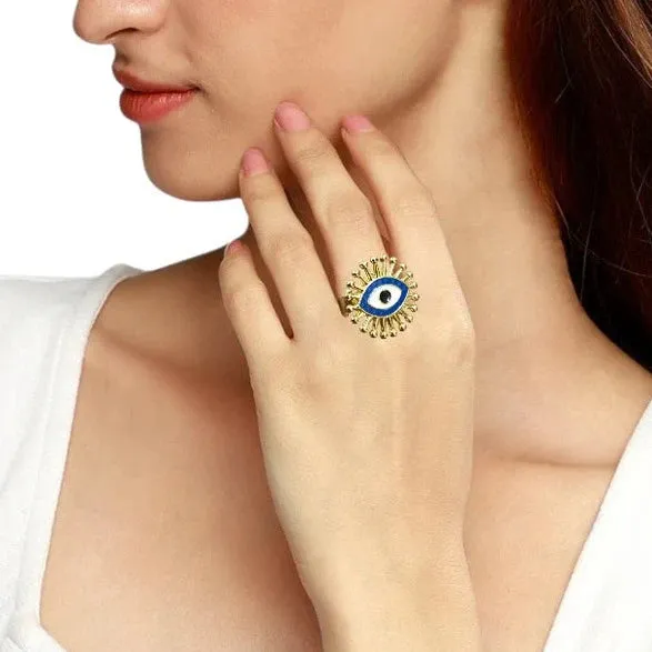 Evil Eye Glam Ring