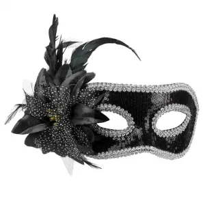 Eye mask Venice fiore black