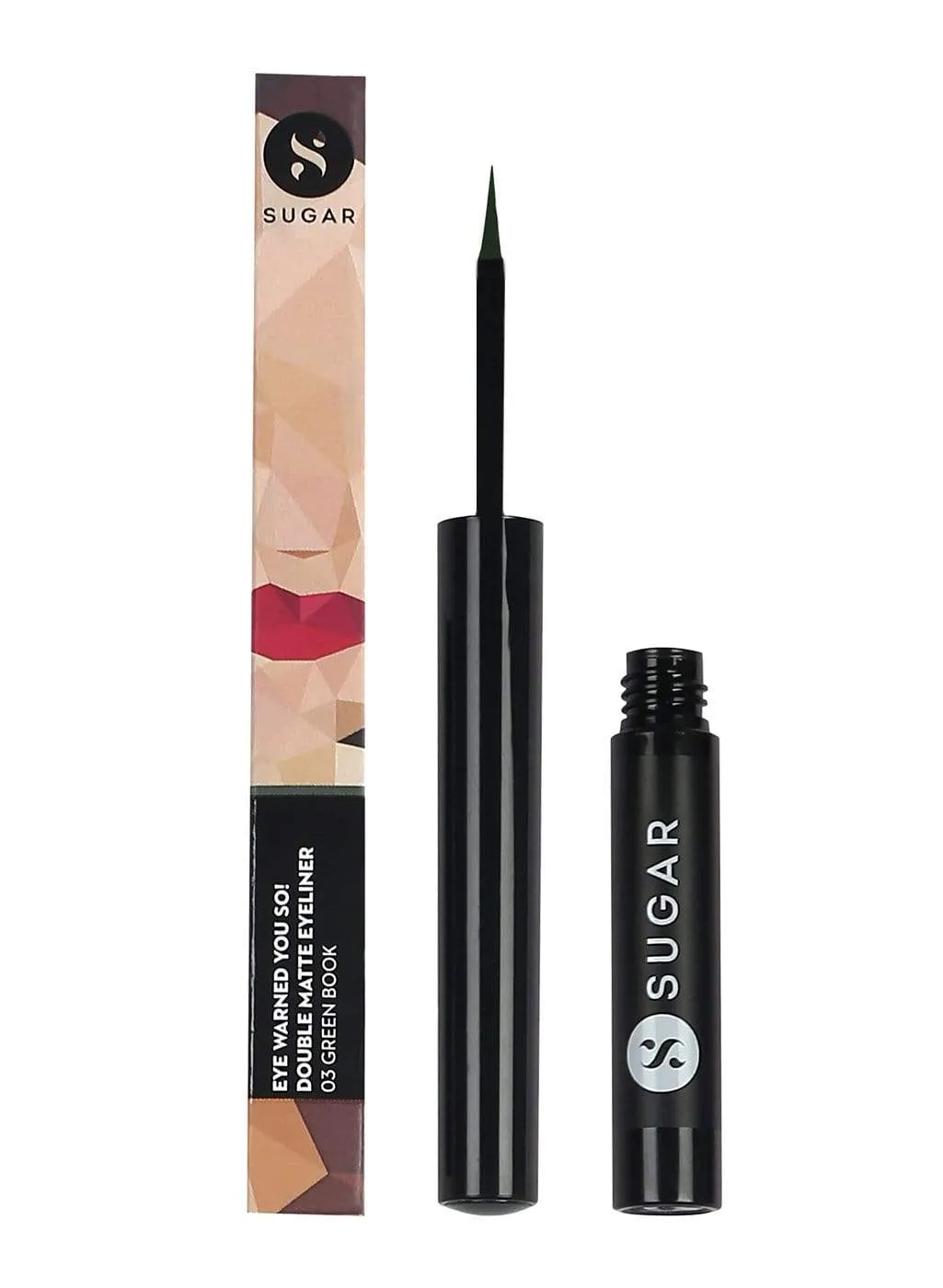 Eye Warned You So! Double Matte Eyeliner - 03 Green Book