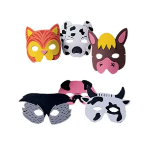 Farm Animal Foam Masks | 12 Count
