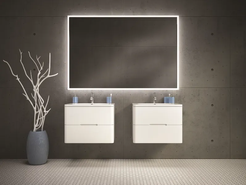 Fleurco Luna Halo 48 x 36" LED Lighted Mirror