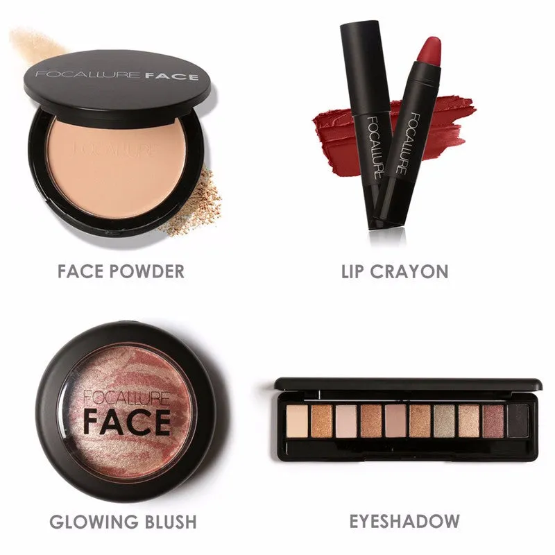 FOCALLURE 8 Pcs Daily Use Cosmetics Makeup Sets
