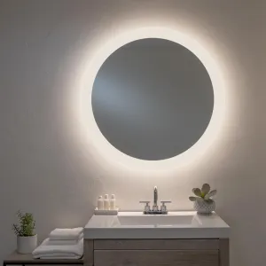 Forte Round Lighted Mirror