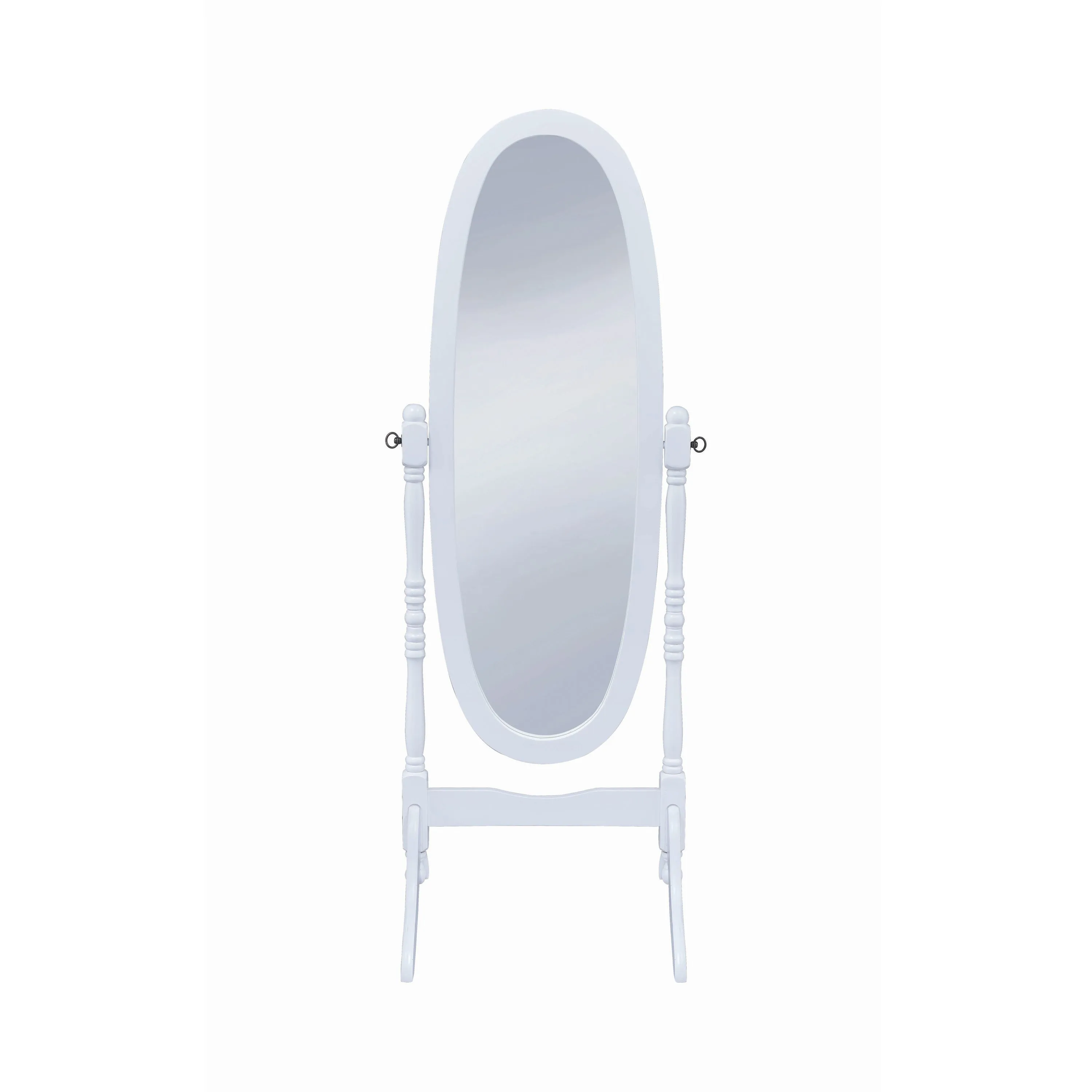 Foyet Wood Adjustable Full Length Cheval Mirror White