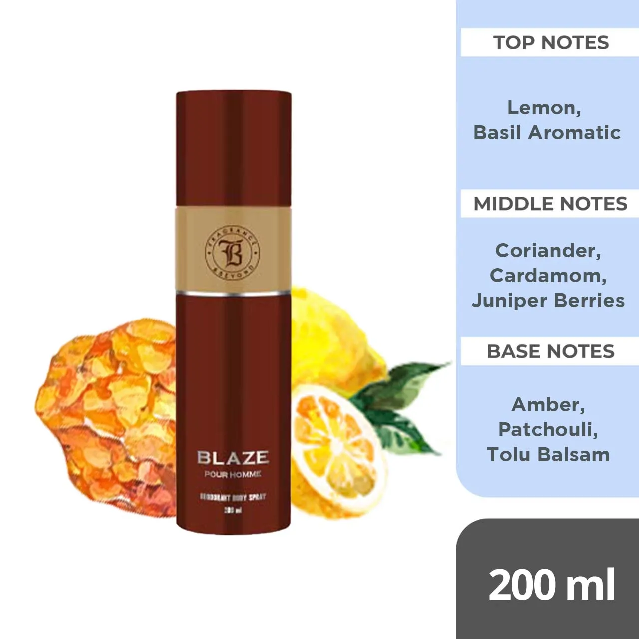 Fragrance & Beyond Body Deodorant for Men & Women (Pack of 4) - 200ml Each | Blaze, Dapper, Dazzle, Champagne
