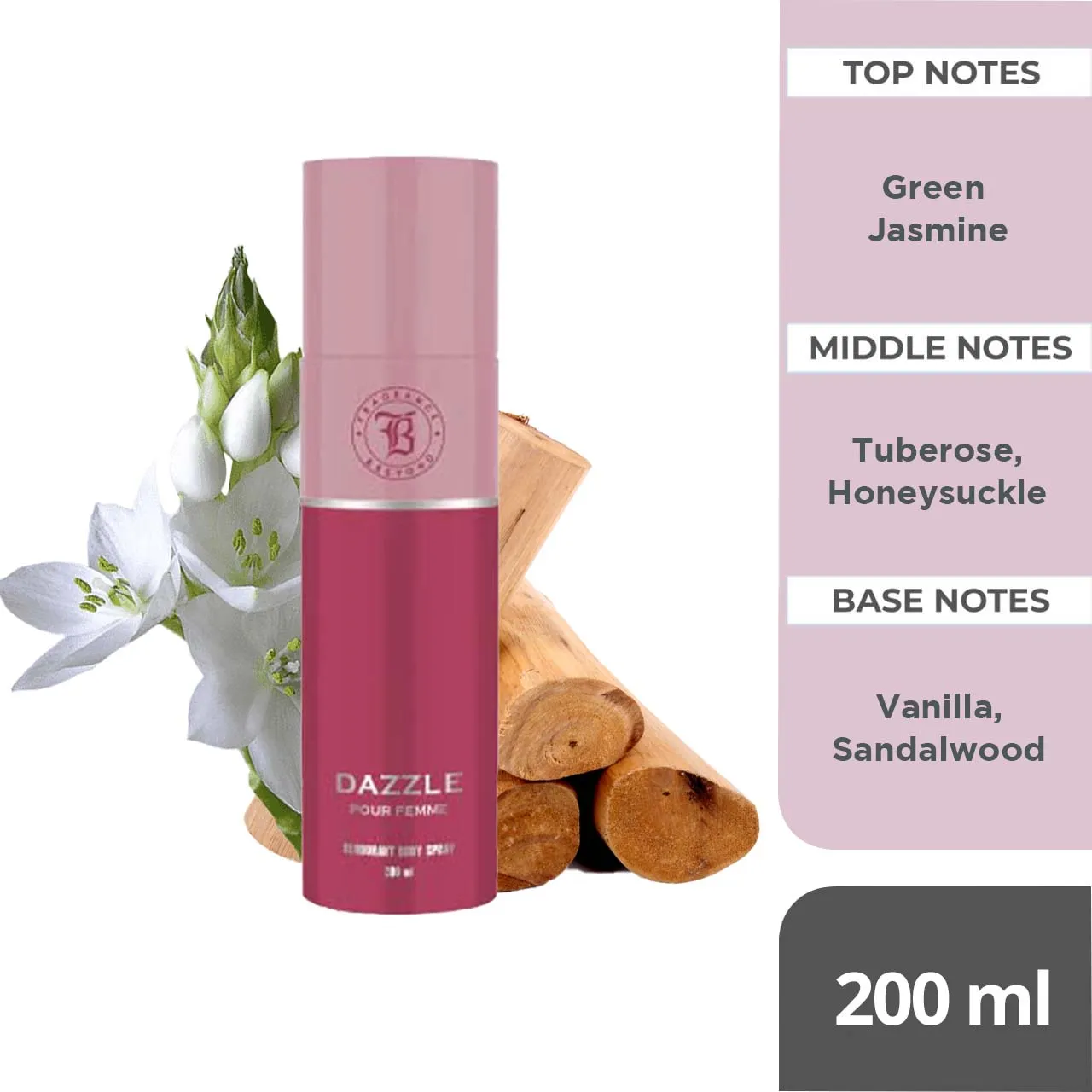 Fragrance & Beyond Body Deodorant for Men & Women (Pack of 4) - 200ml Each | Blaze, Dapper, Dazzle, Champagne