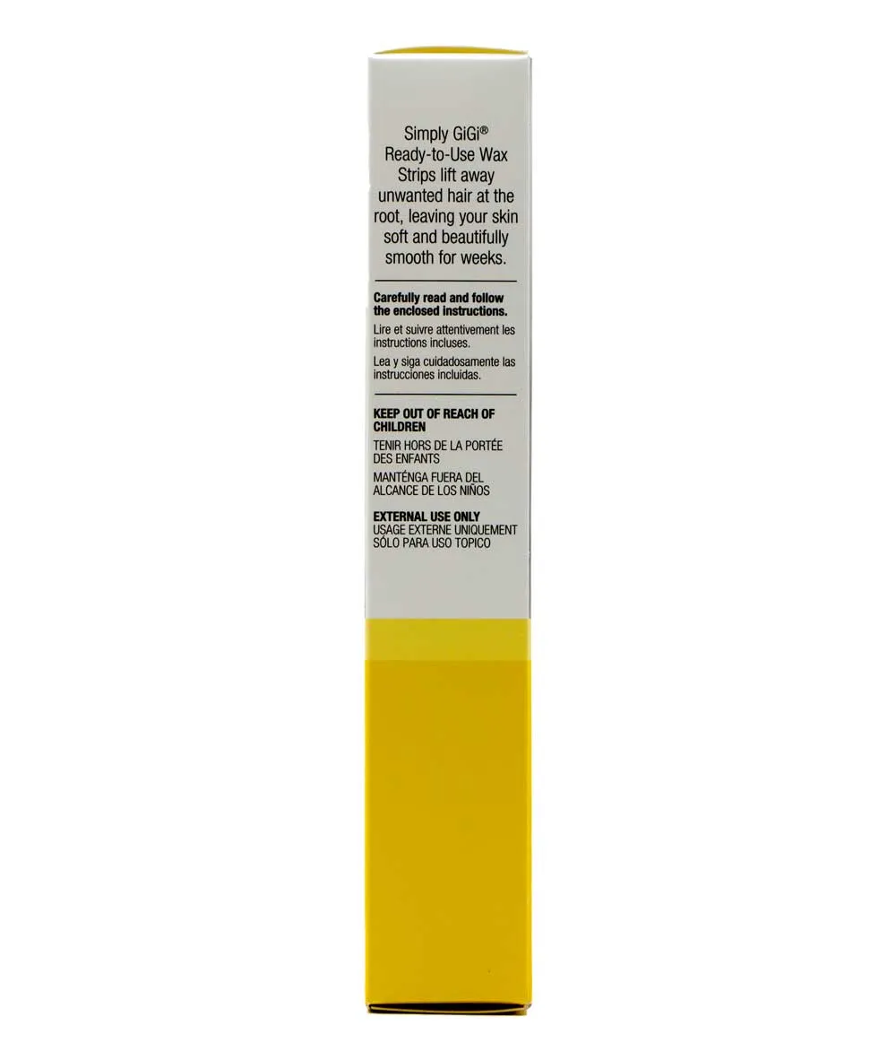 Gigi Simply Ready-To-Use Wax Strips [Face & Body] 36 Applications