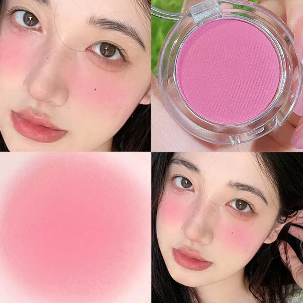 Girl Matte Blush Peach Cream Makeup Orange Pink Blush Palette Cheek Contour Blush Tint Blush Rouge Cheek Cosmetics Blusher Red