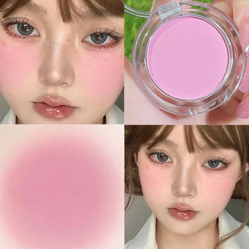 Girl Matte Blush Peach Cream Makeup Orange Pink Blush Palette Cheek Contour Blush Tint Blush Rouge Cheek Cosmetics Blusher Red