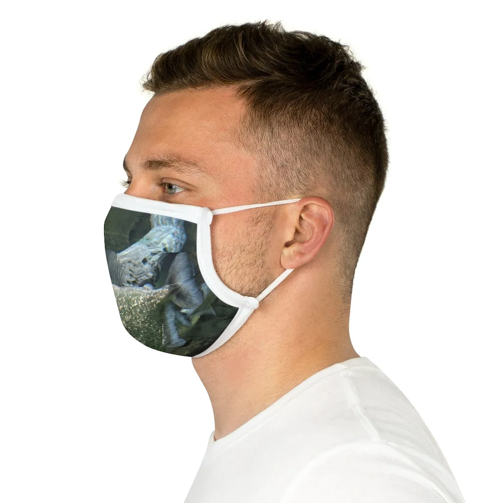 Glitter Green Fish Cotton Face Mask (EU)