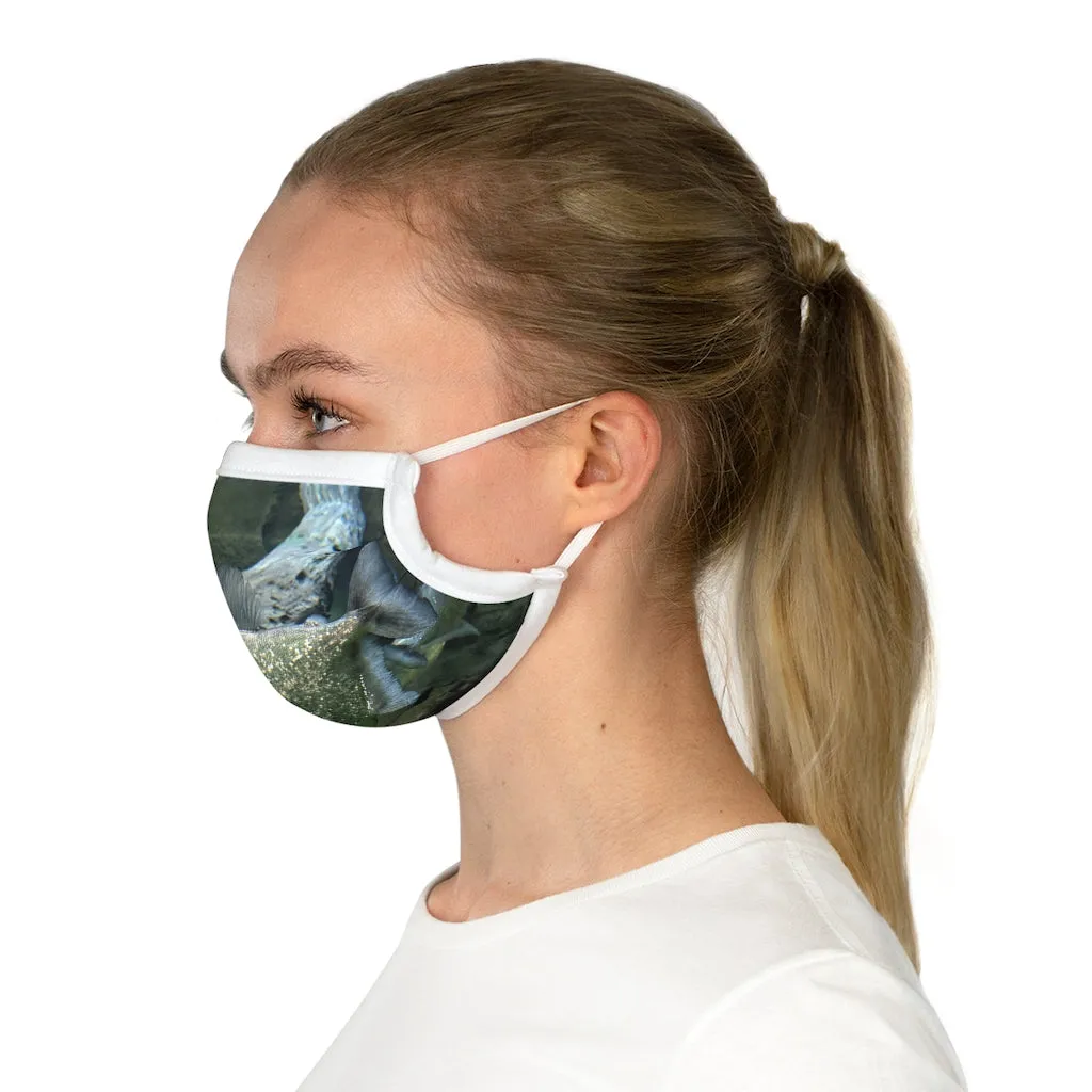 Glitter Green Fish Cotton Face Mask (EU)