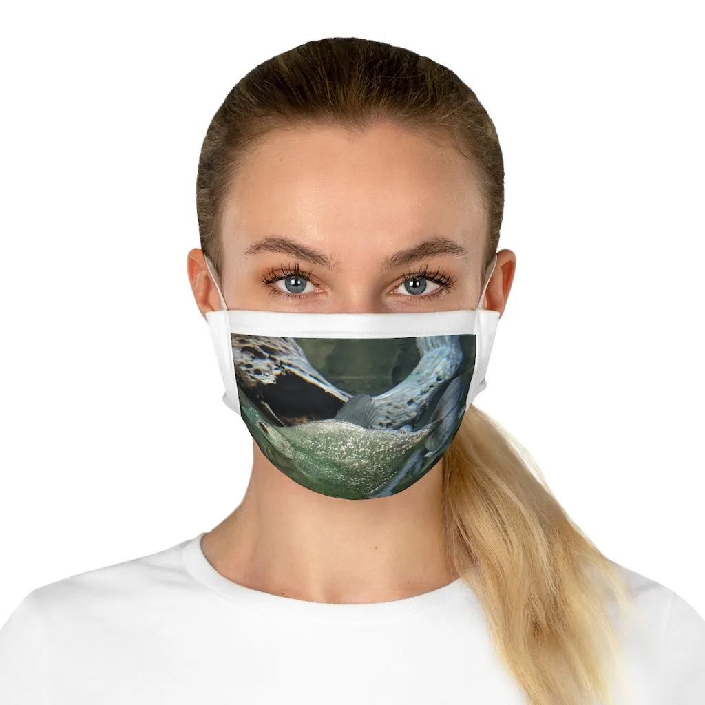 Glitter Green Fish Cotton Face Mask (EU)