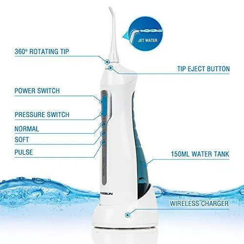 Hangsun Cordless Portable Water Flosser with Ultra Jet