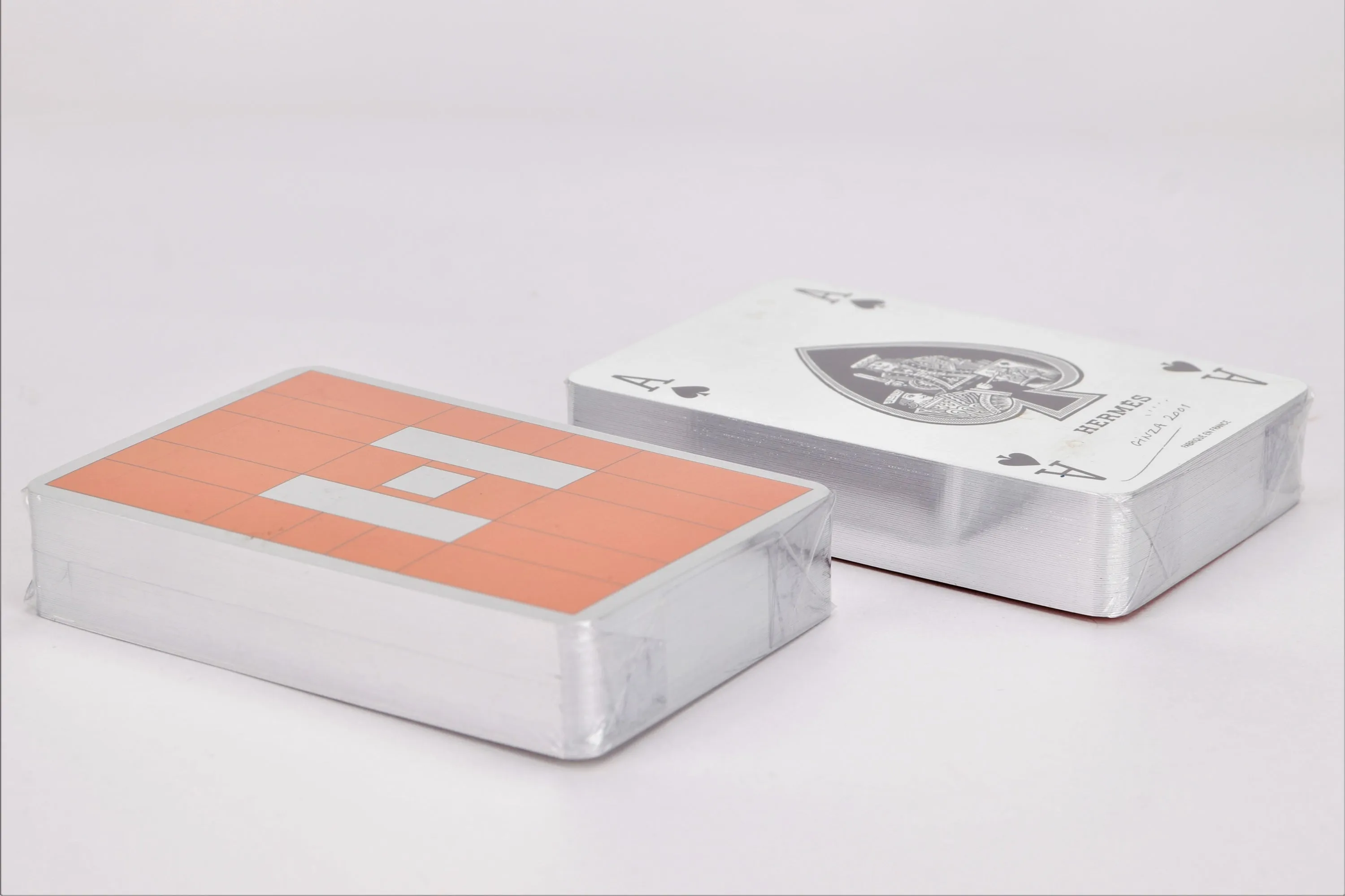 HERMES GINZA 2001 LIMITED EDITION TRUMP CARD DECK OF 2 SETS, WITH BOX